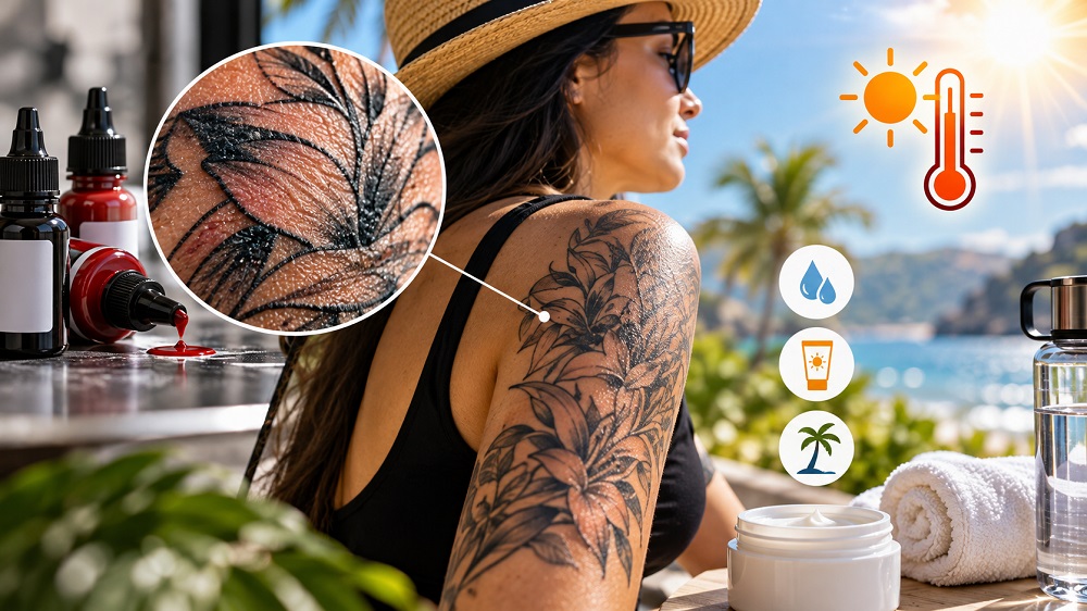 How Does Ink Quality Impact the Healing Process and Aftercare in Warm Weather?